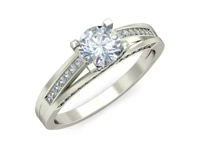 Women Wedding Engagement Ring 3D print model shop