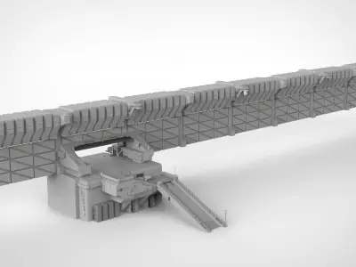 sci-fi Wall 1 3D model