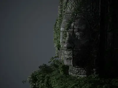 Religious Monument Temple Game Asset  3D model