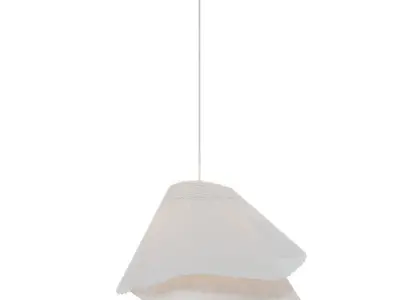Light fixture with shade hanging from it Free 3D model