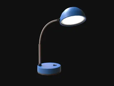 Desk Lamp Low-poly 3D model 9
