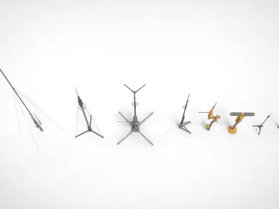 sci fi Mast 4 3D model