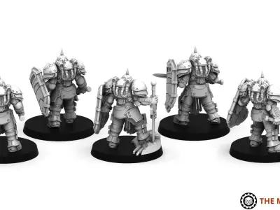 Obsidian Guard - Immortals - Boarding Squad 3D print model