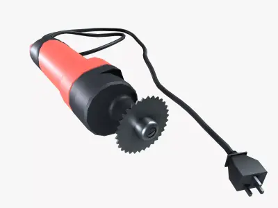 Electric Plaster Cutter Machine Low-poly 3D model