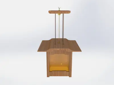 Arts and Crafts Porch Light 3D model