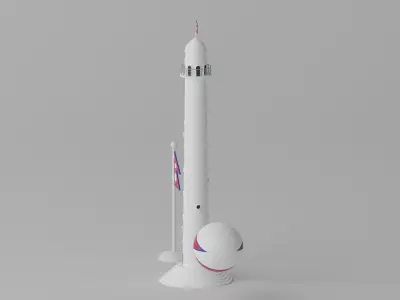 Dharahara Bhimsen Tower Nepal 3D model