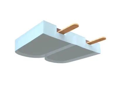 Ice Lolly With Mold v1 001 Low-poly 3D model