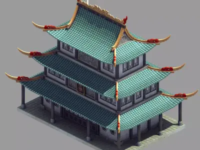 Xuanwu Hall 32 3D model