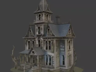 Haunted House 3d Model 3D model