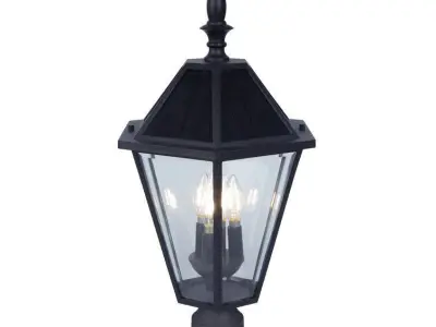 Crisler Black Light Solar Powered Lantern Head 3D model