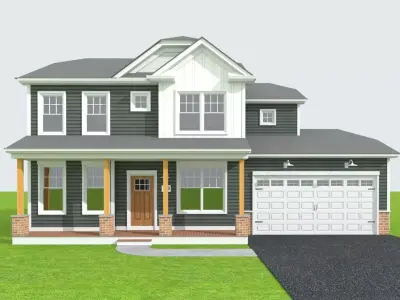 Cape Cod House 35 3D model