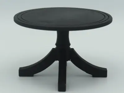 Oval shaped coffee table  3D print model