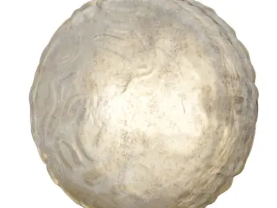 1stdibs Round Murano Glass Flush Mount by Limburg 3D model