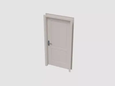 Door E1 Low-poly 3D model