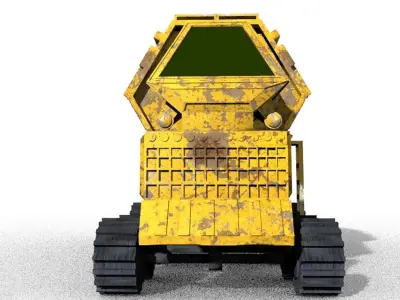 sci-fi  transporter truck orginal design hq printable 3D model