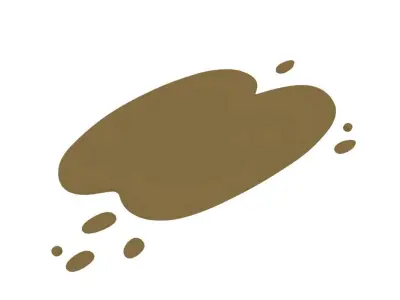 Cartoon mud Puddle 3D model