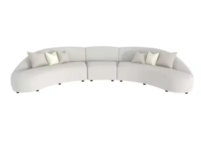 Bernhardt Interiors  Calder Fabric Sectional 3D model