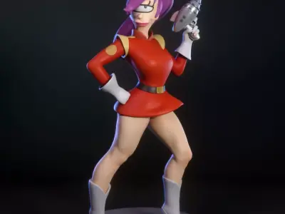 Leela from Futurama 3D print model