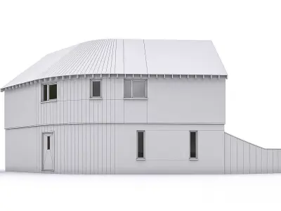 Townhouse 18 Low-poly 3D model