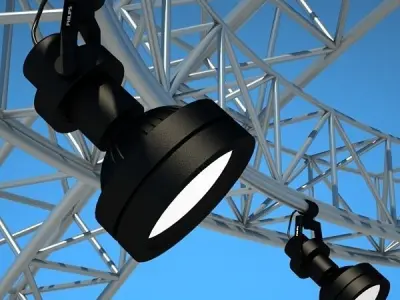 Metallic structure truss 01 3D model