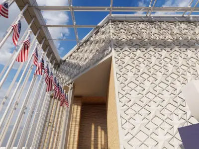 3D Expo 2020 Dubai USA pavilion 3D model 3D model