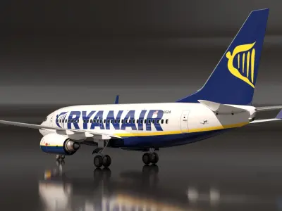  Ryanair Boeing 737-600 with Interior 