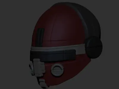 High quality helmet scifi combat high poly sculpt 3d printable  3D model