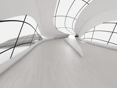 VR art Gallery 7 organic 3D model