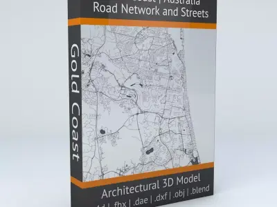 Gold Coast Road Network and Streets 3D model
