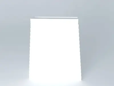 Prism building with plant in middle Free 3D model