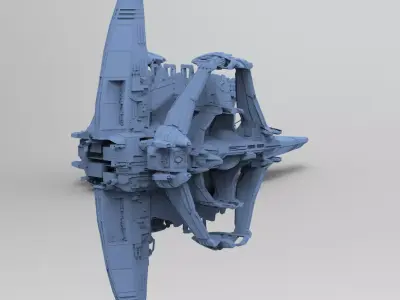 Dark Terra Former ship 2 3D model