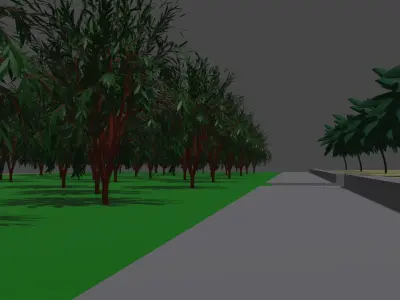 Sea city  Low-poly 3D model