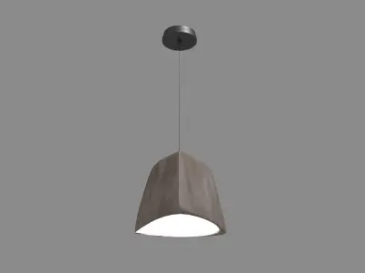 Concrete Lamp Free 3D model
