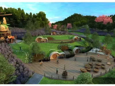Hobbit-style Architecture 3D model