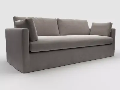 Sylvie Slipcover Bench Cushion Sofa by Robin Bruce 3D model