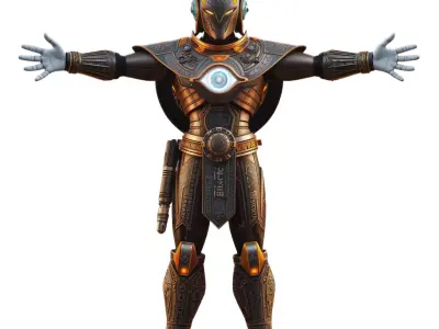 Ancient Warrior Armor model pack Low-poly 3D model