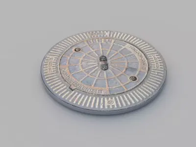 Sewer Grate 07 3D model