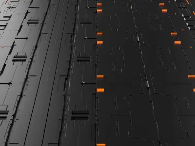 Sci-Fi Panels Kit-Bash 3D model