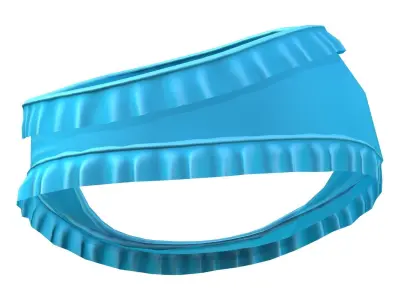 Frill Retro Pin Up Underwear Low-poly 3D model