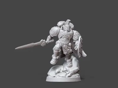 Achille In space - 35 mm scale 3D print model