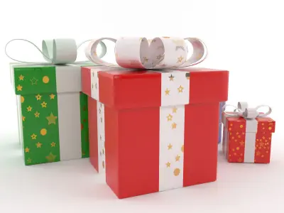 present boxes 3D model