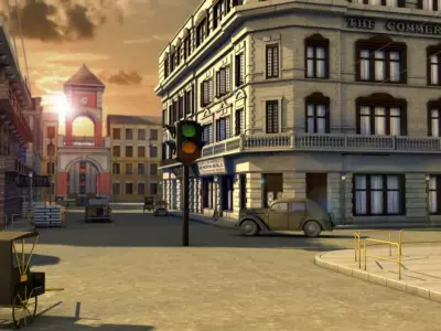 Shanghai old street of Shanghai alley to the library 3D model