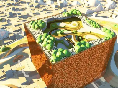 futuristic build city 3D model