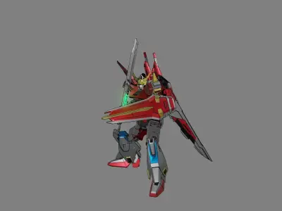 Attacker Gundam 22 3D model