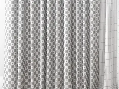 Curtain 3D model 14