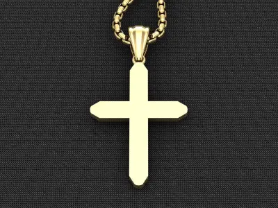 Cross Light Gold 3CP052 3DM STL 3D model