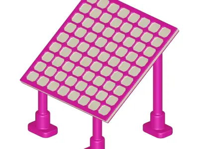 Kids Solar Panel Toy 3D model
