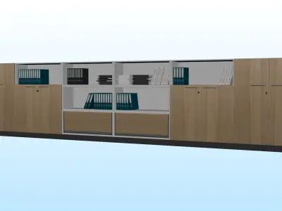 OFFICE STORAGE COMBO 02 3D model