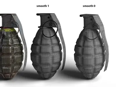 Grenade army MK 2 3d model  Low-poly 3D model