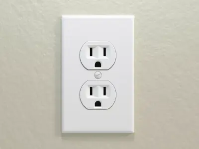 American Electrical Outlet  Free 3D model